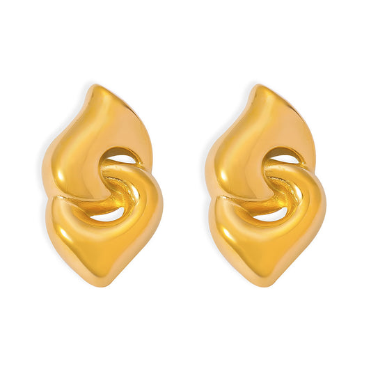 Abstract Knot Stud Earrings