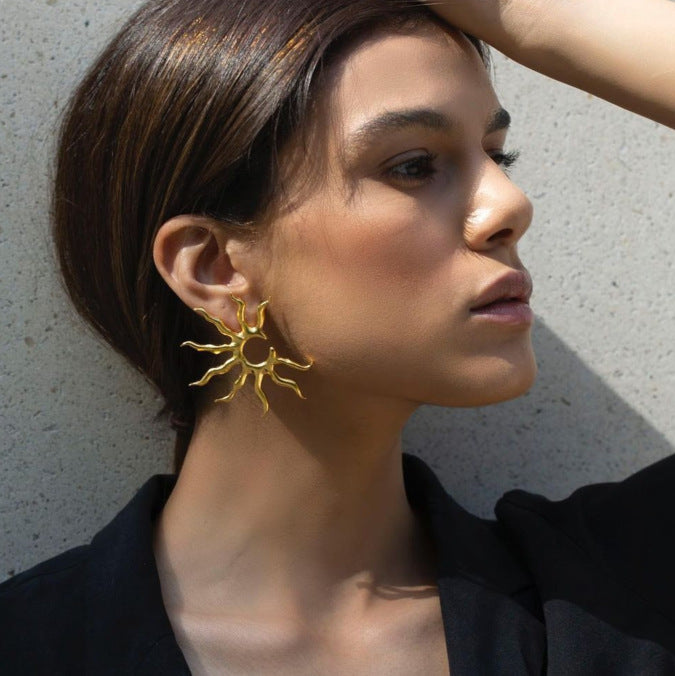 Sun-Shaped Earrings