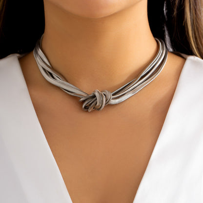 Textured Knot Necklace