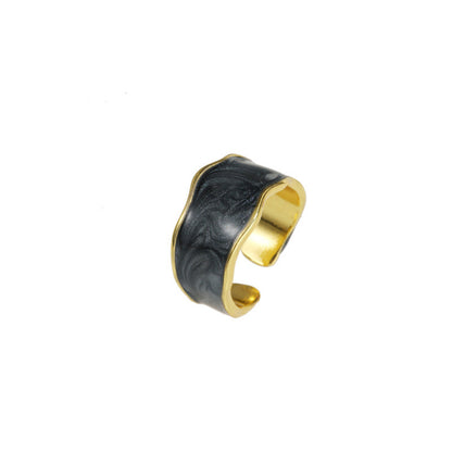 Enamel Wave Ring