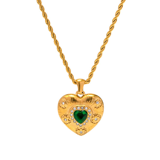 Caelus Gold Heart Necklace