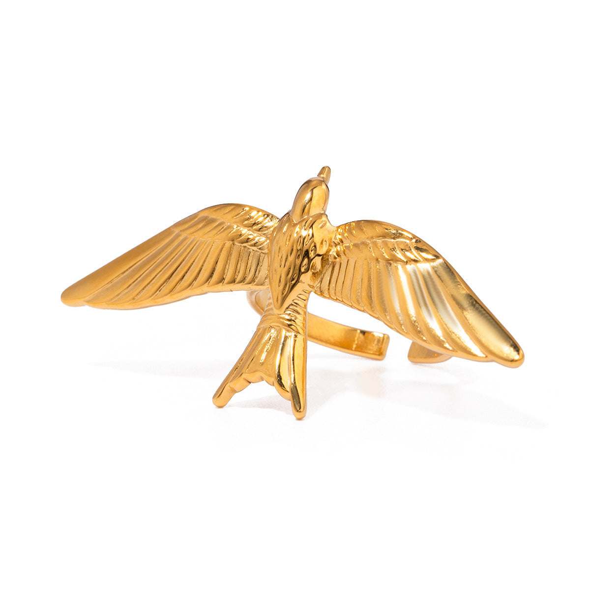 Vintage Flying Bird Open Ring