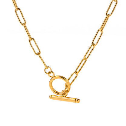 T-Bar Buckle Link Necklace