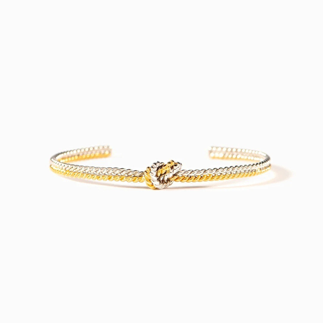 Gold & Silver Twisted Rope Bracelet