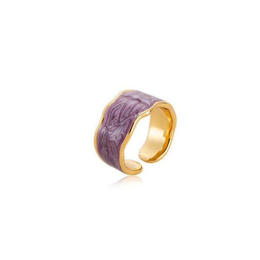 Enamel Wave Ring