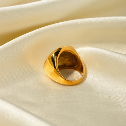 Gold Square Ring