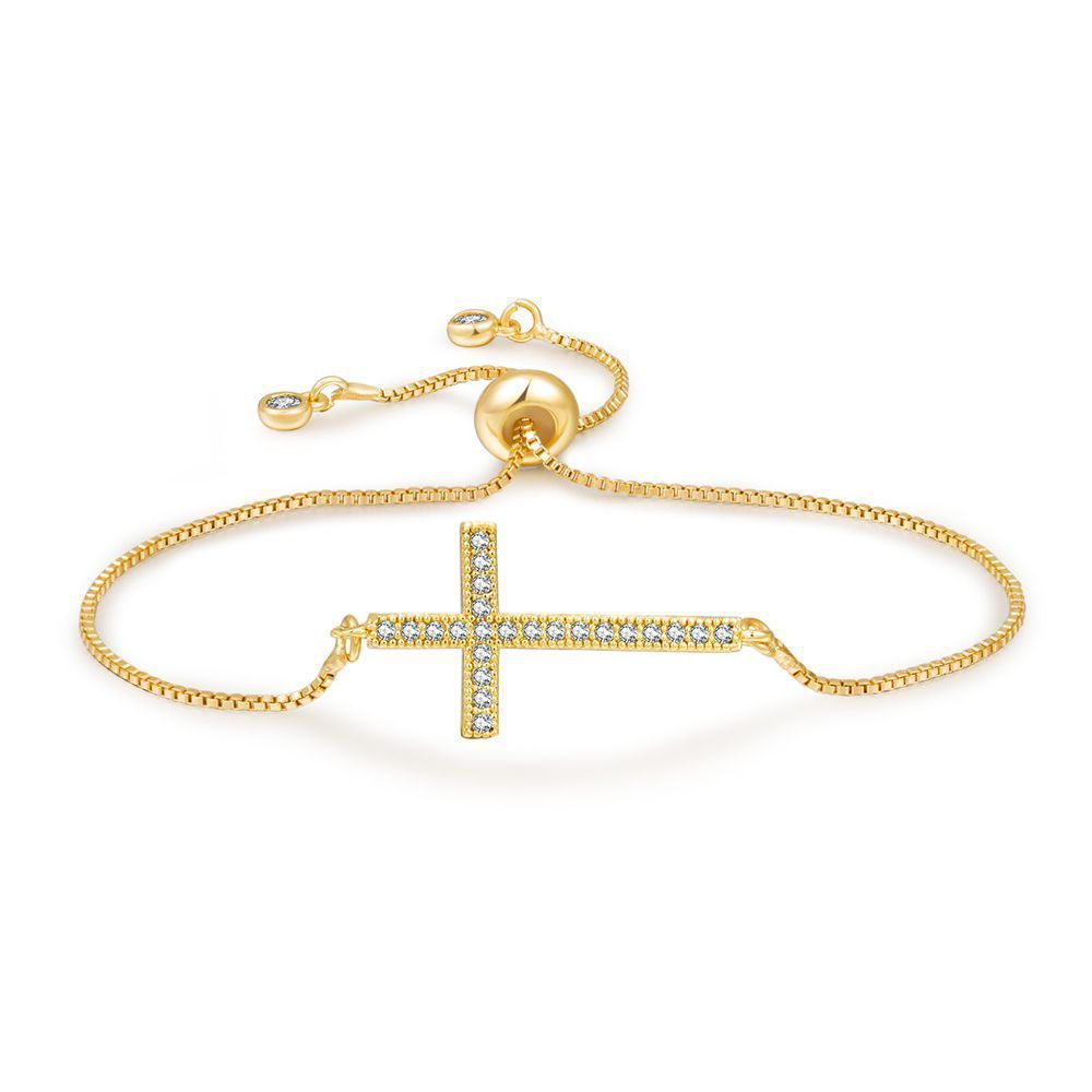 Zircon Cross Bracelet