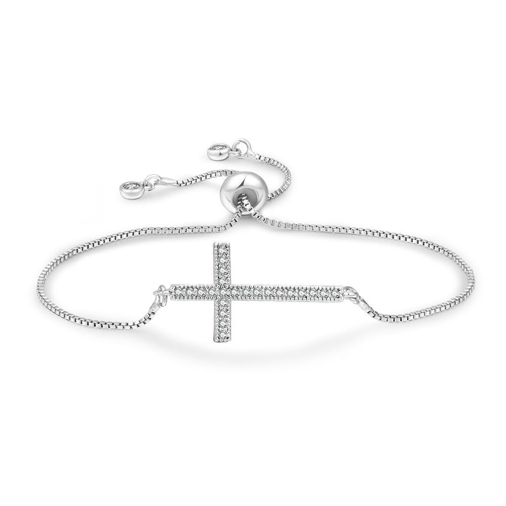 Zircon Cross Bracelet