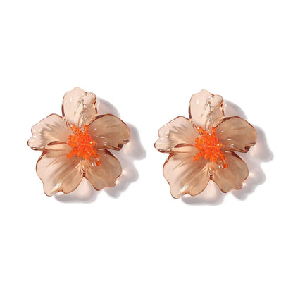 Acrylic Flower Stud Earrings