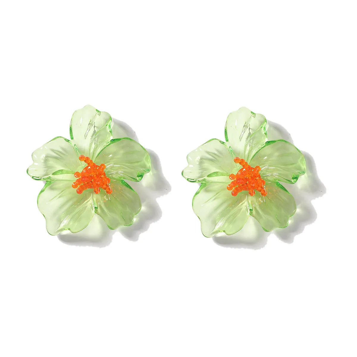 Acrylic Flower Stud Earrings