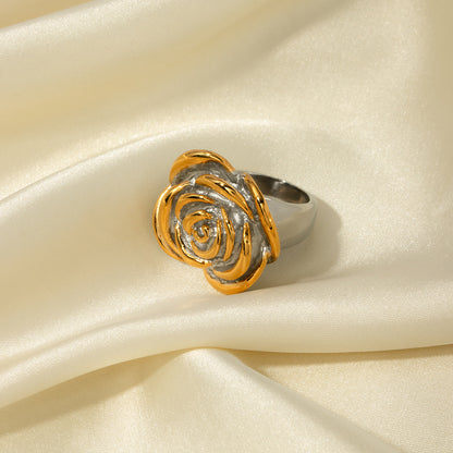 Gold & Silver Flower Ring