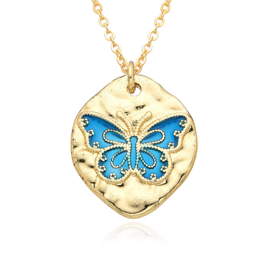 Fossil Butterfly Necklace