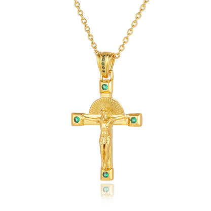 Gold Cross Ensemble Necklace