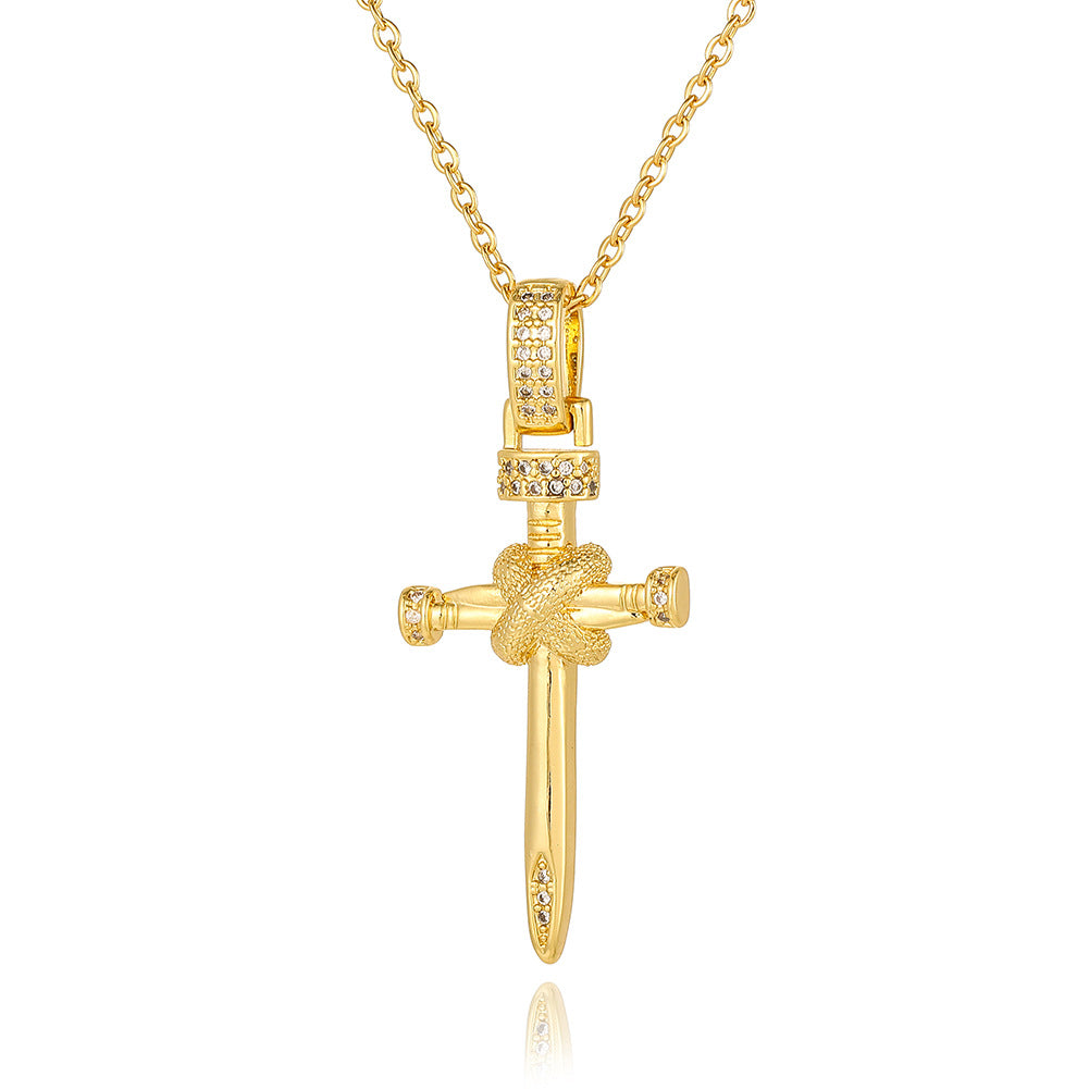 Gold Cross Ensemble Necklace