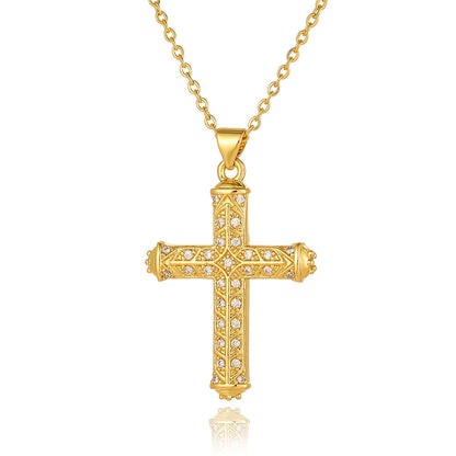 Gold Cross Ensemble Necklace