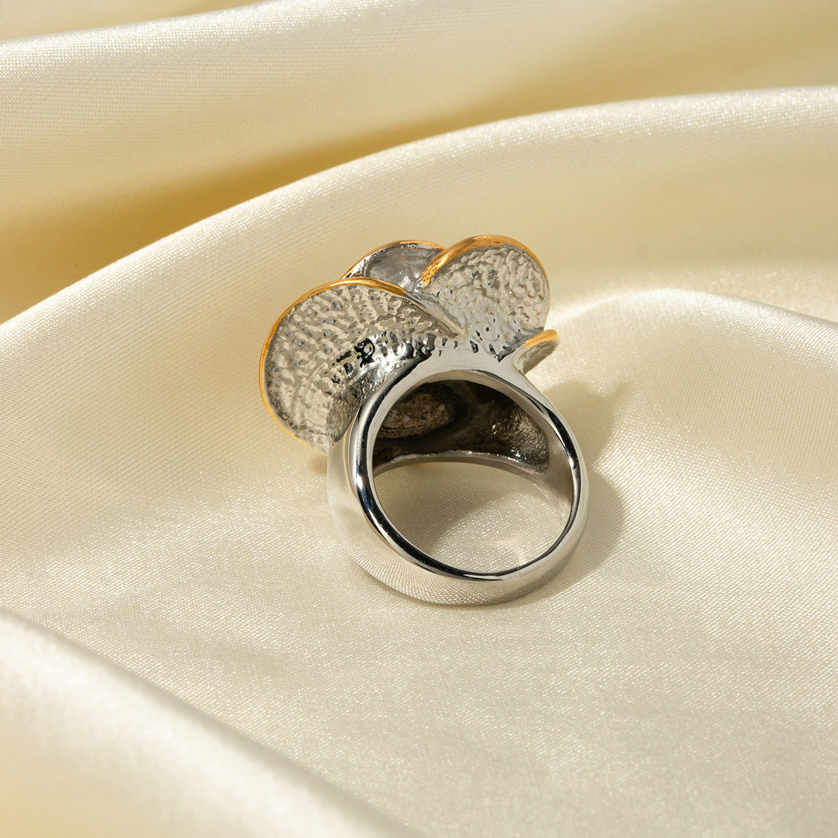 Gold & Silver Flower Ring