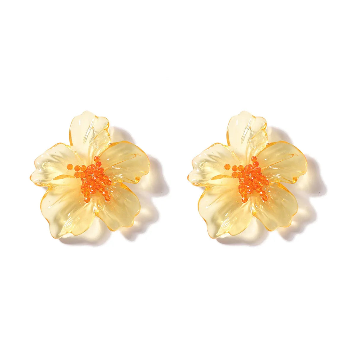 Acrylic Flower Stud Earrings