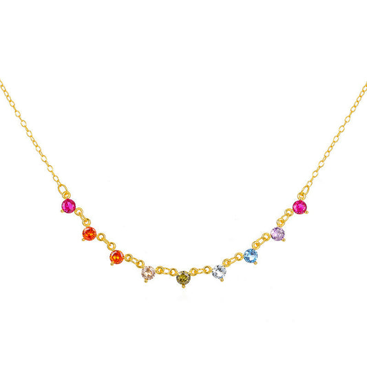 Multi-Colour Zircon Necklace