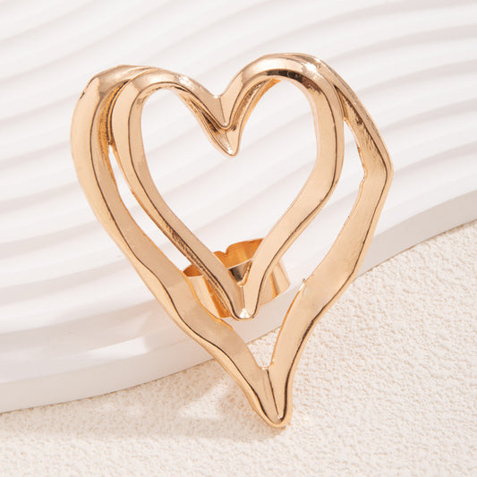 Large Love Heart Ring