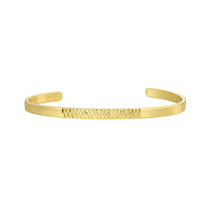 Gold Pattern Bangle