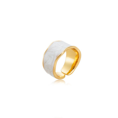 Enamel Wave Ring